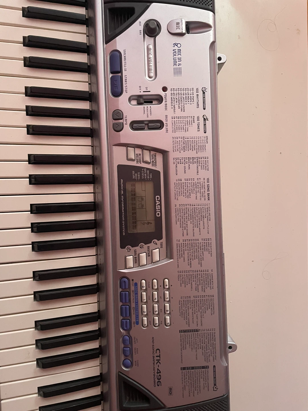 Casio CTK-496 Electronic Keyboard - photo 5