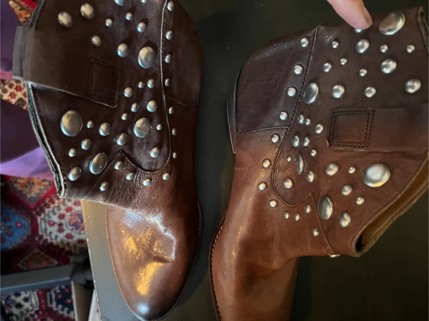 Franco Sarto Vegas Leather Boots - Size 10M image indicator(6)