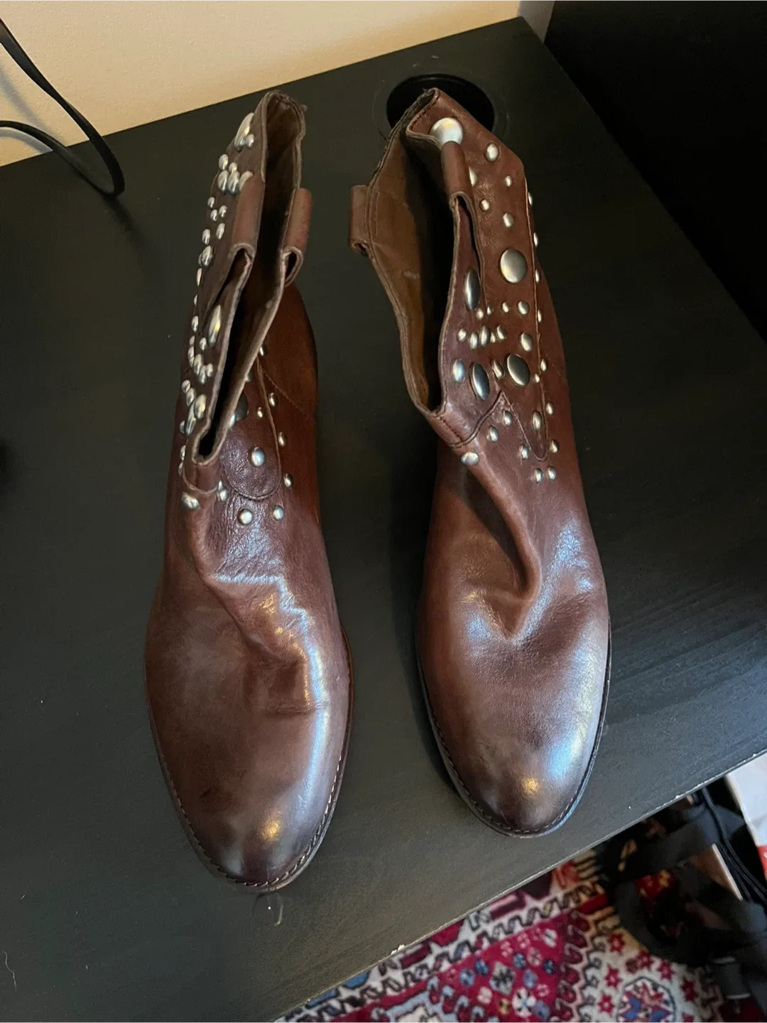 Franco Sarto Vegas Leather Boots - Size 10M