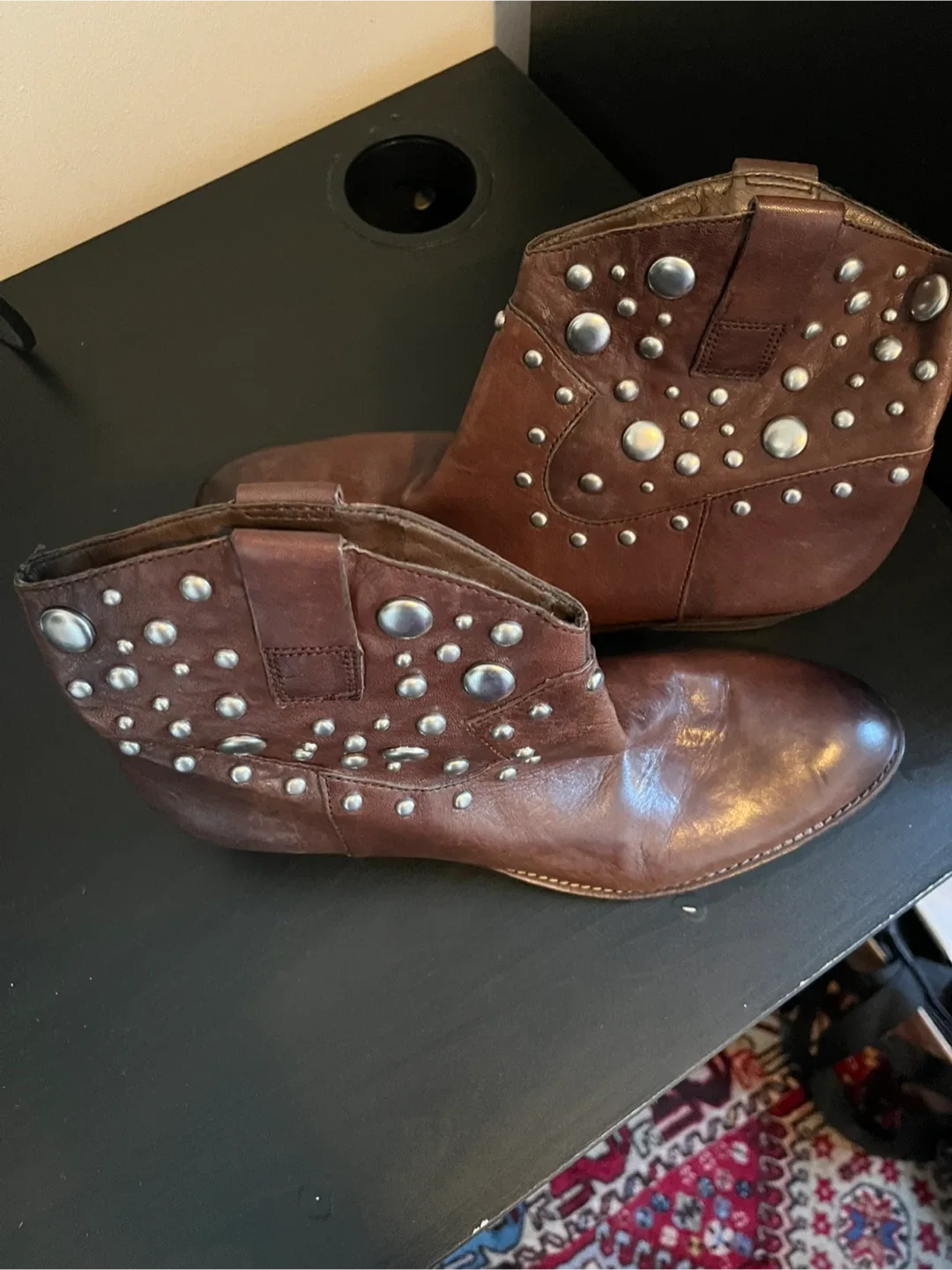 Franco Sarto Vegas Leather Boots - Size 10M image indicator(2)