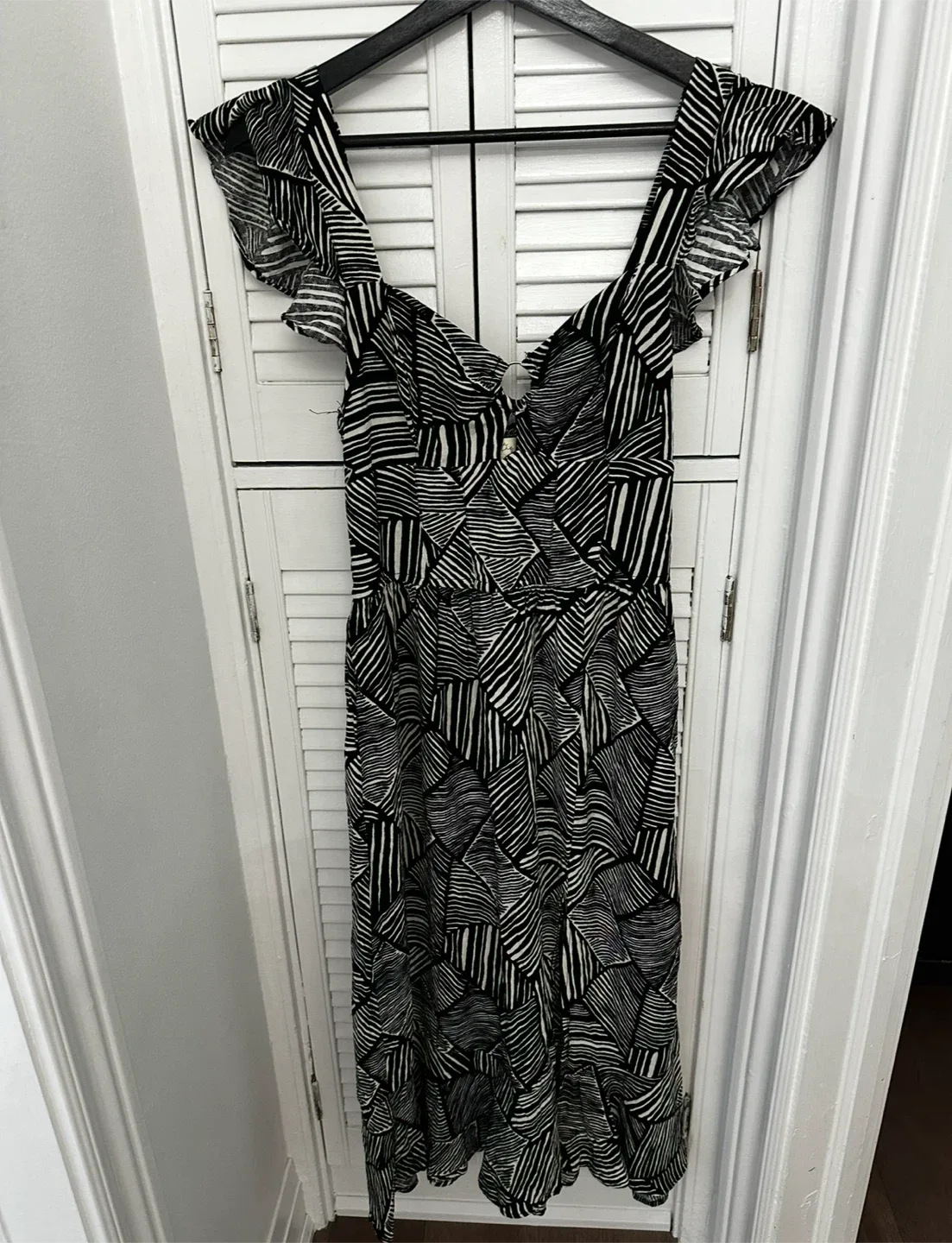 Black & White Print Dress