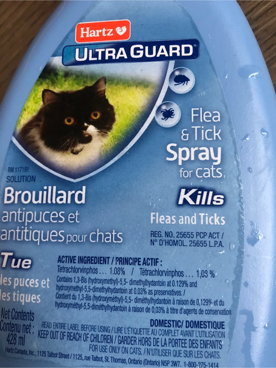Hartz Ultra Guard Flea & Tick Spray for Cats image indicator(2)