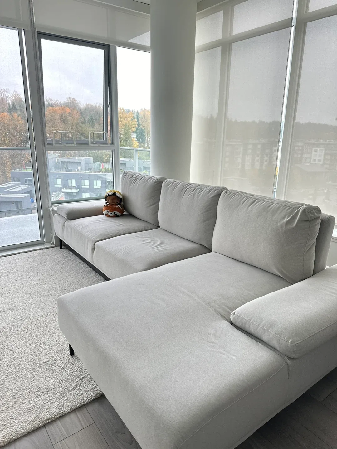 Beige Modern Sectional Sofa image indicator(4)