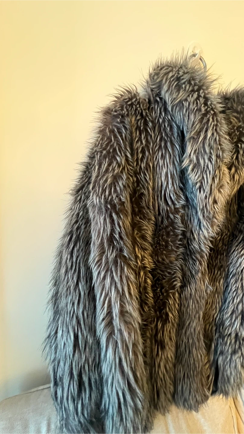 Faux Fur Grey Coat - photo 2