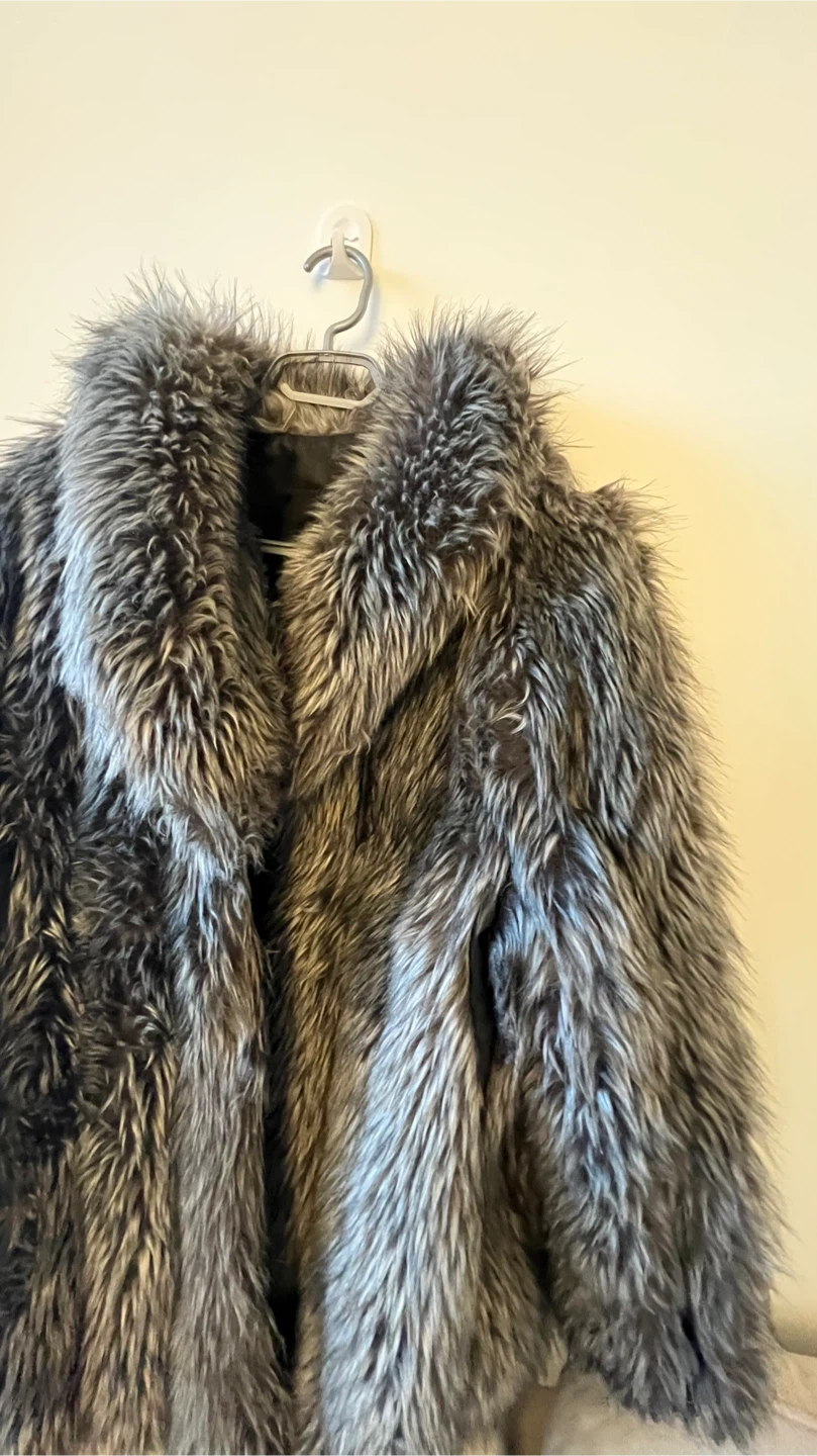 Faux Fur Grey Coat - photo 4