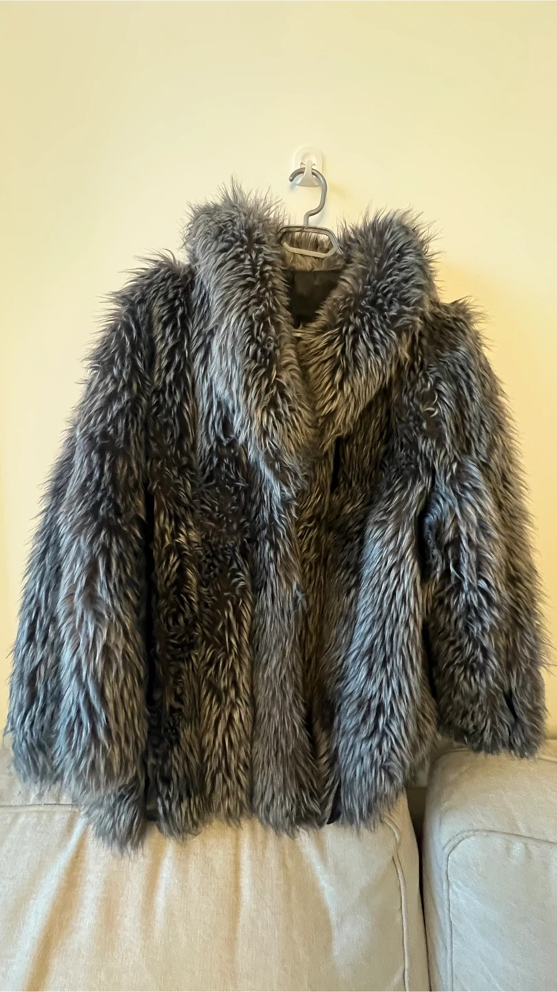 Faux Fur Grey Coat - photo 3