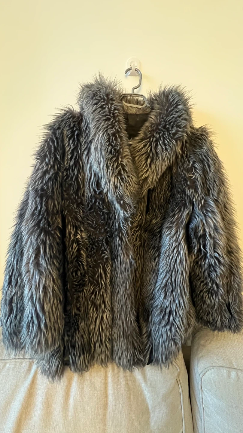 Faux Fur Grey Coat
