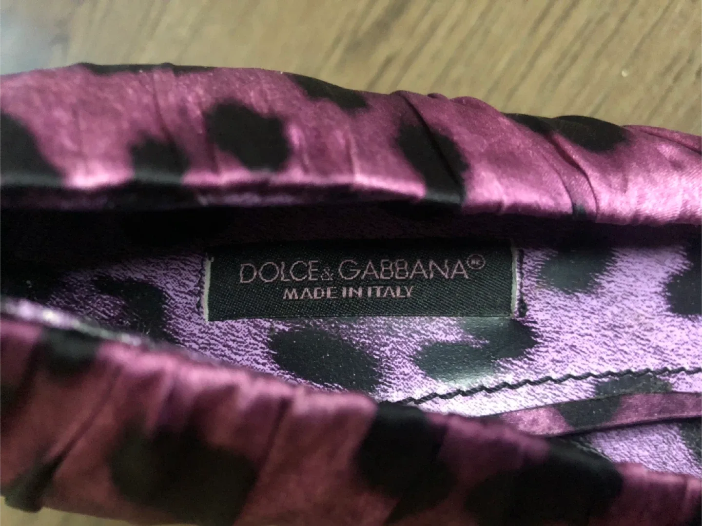 Dolce & Gabbana Purple Leopard Print Heels - Size 7.5 image indicator(2)
