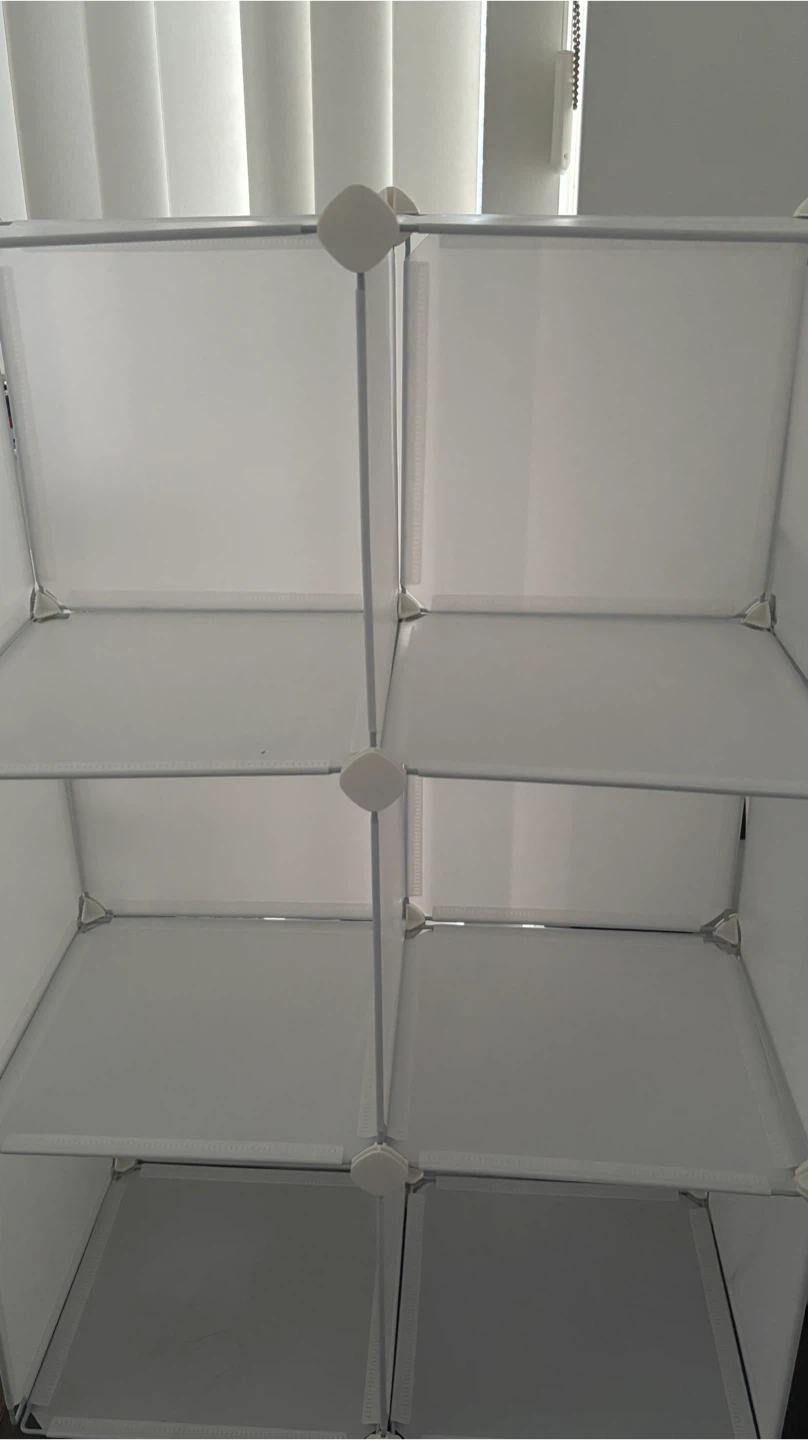 FUNLAX 6 Cube Storage Shelf - White - photo 2