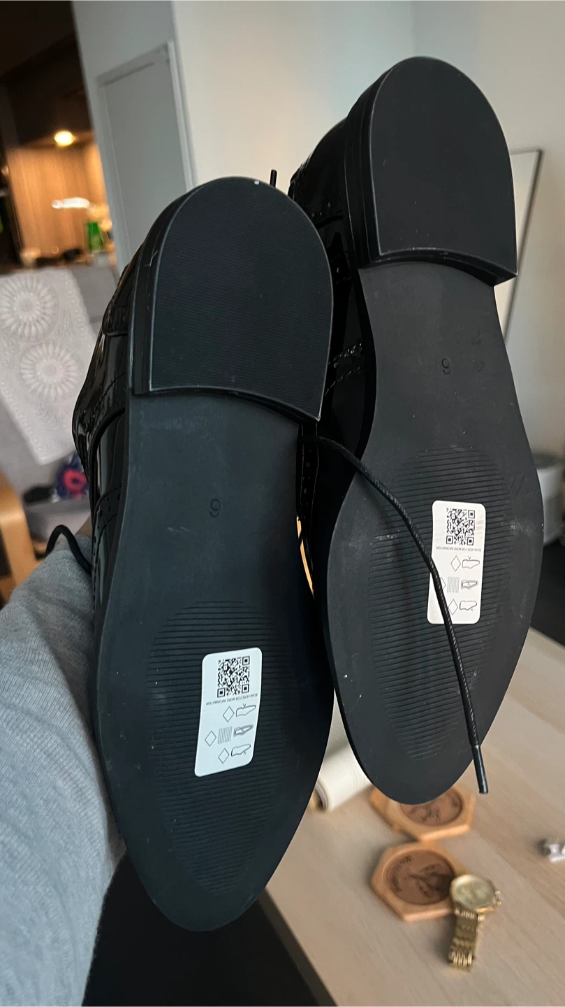 ASOS Design Black Patent oxford Shoes - Size 9 - photo 4