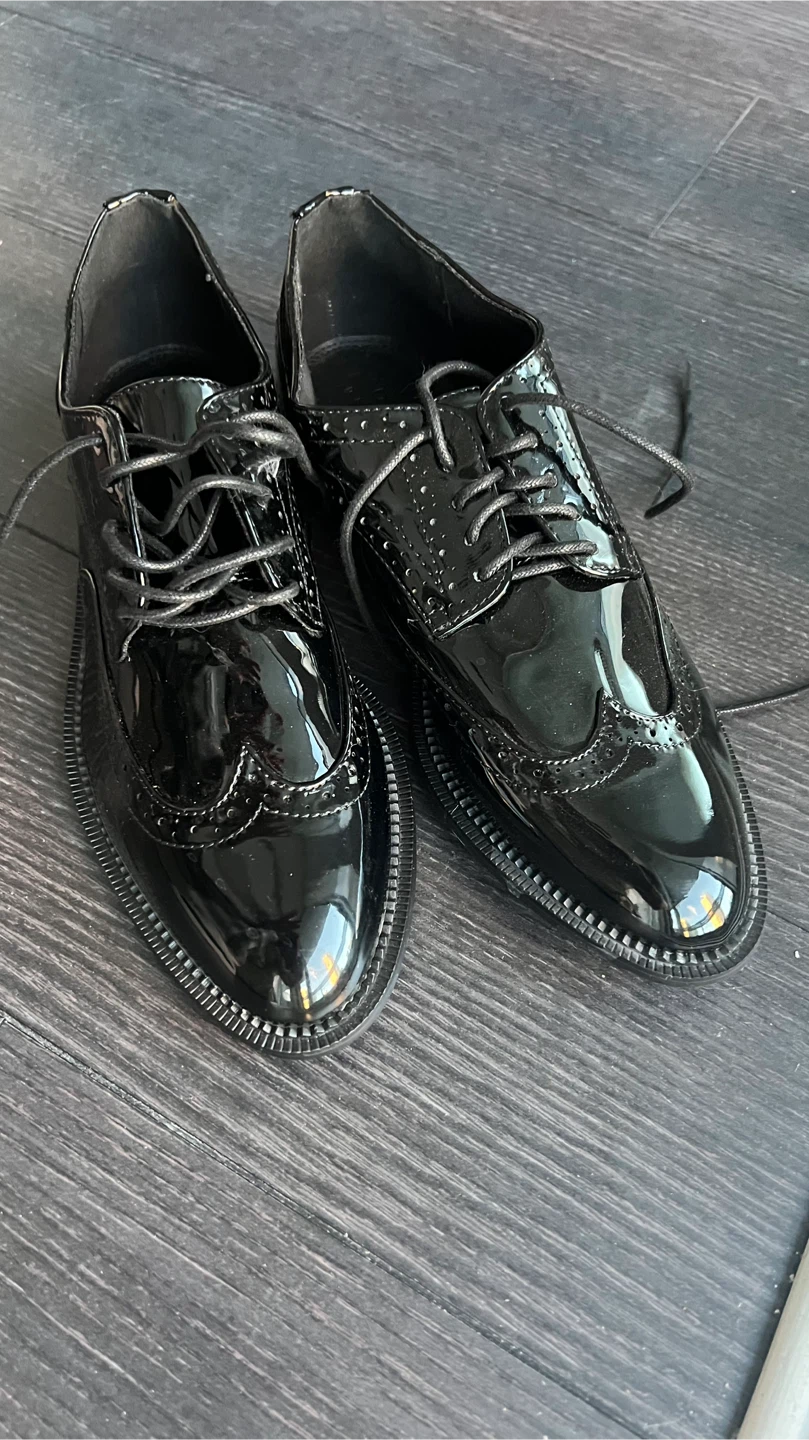 ASOS Design Black Patent oxford Shoes - Size 9 - photo 2