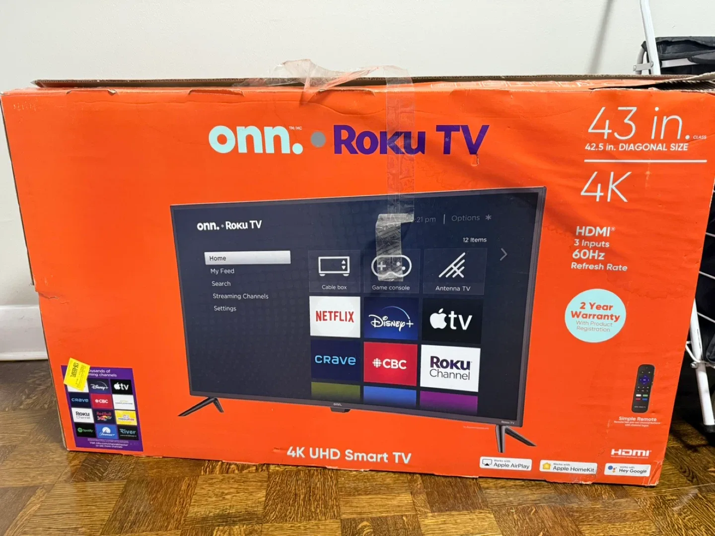 TV 43" 4K UHD Smart TV - with box and wall mount image indicator(4)