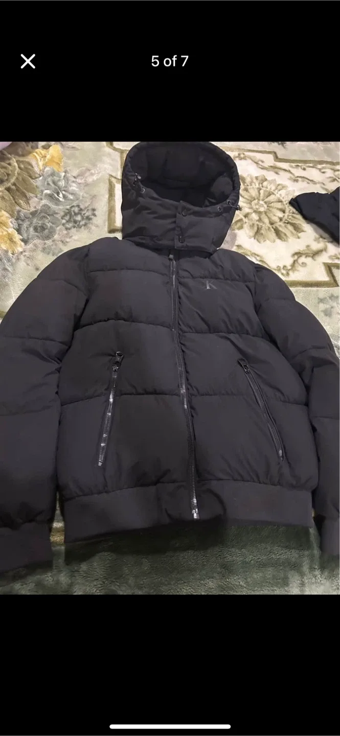 Calvin Klein Black Puffer Jacket - XS