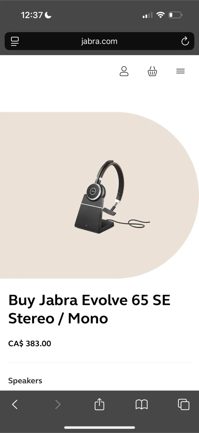 Brand New Jabra Evolve 65 Wireless Headset