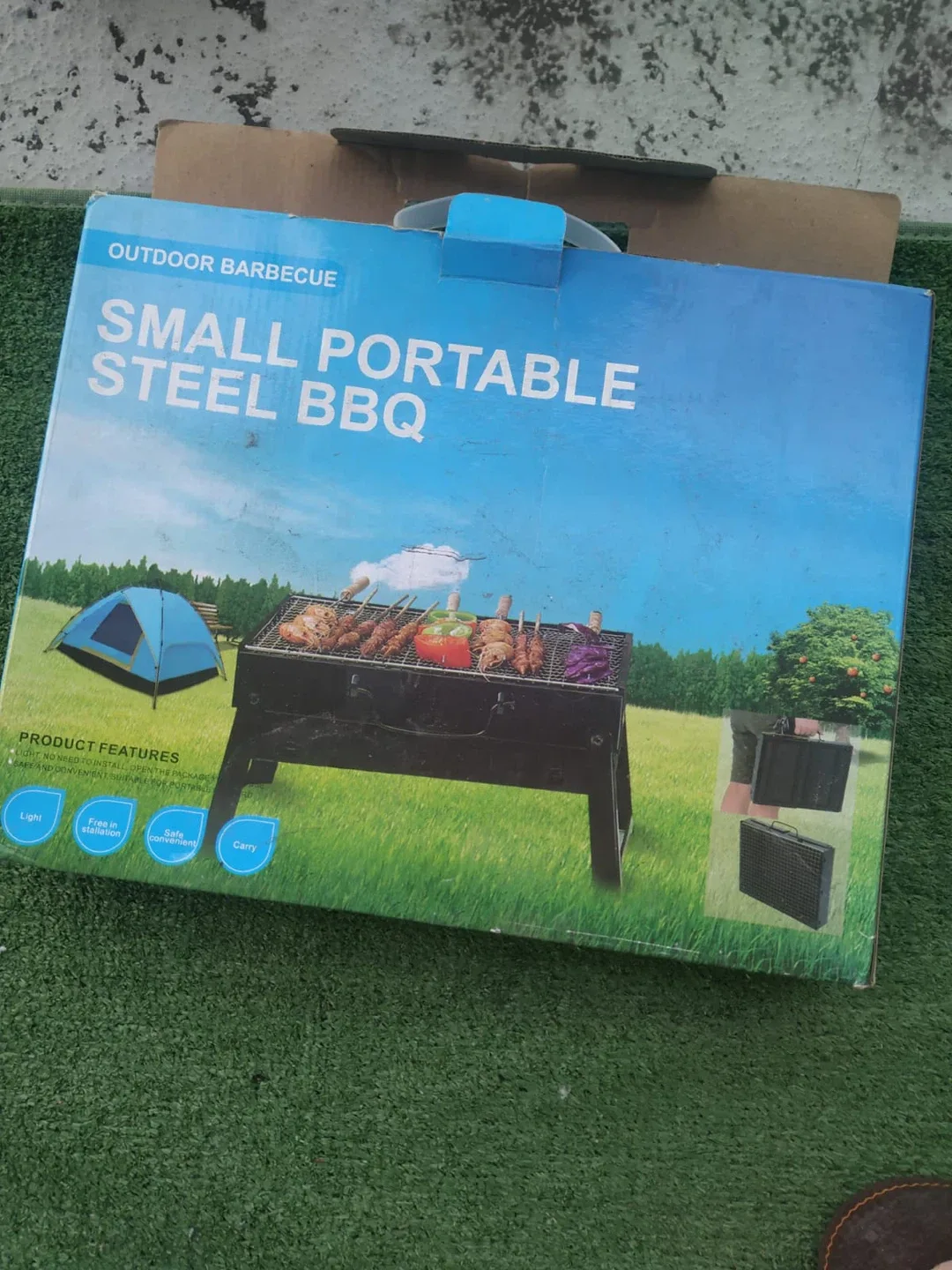 Small Portable Steel BBQ - Outdoor Barbecue