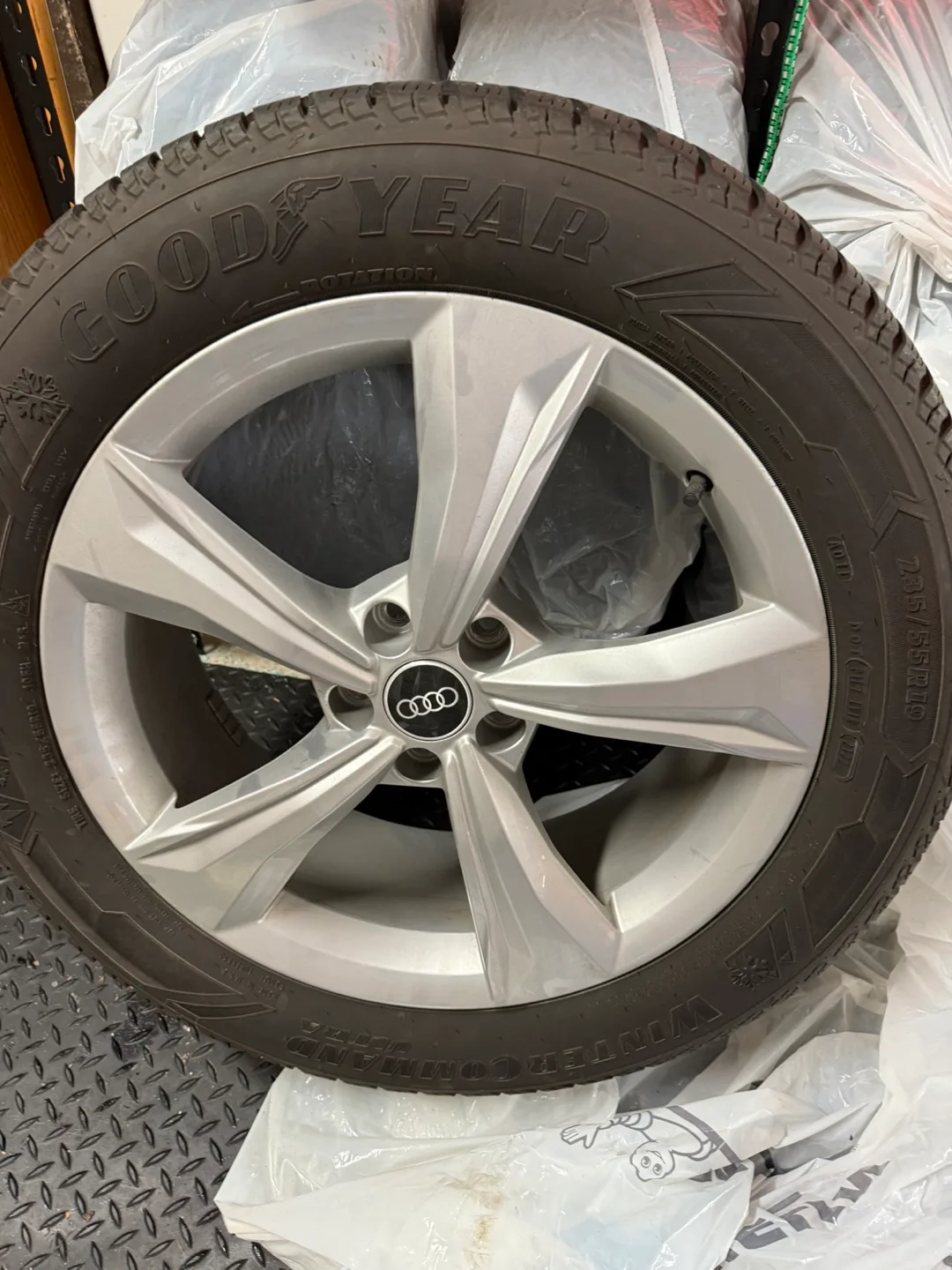 Goodyear Winter Tires on Audi Rim 235/55R19