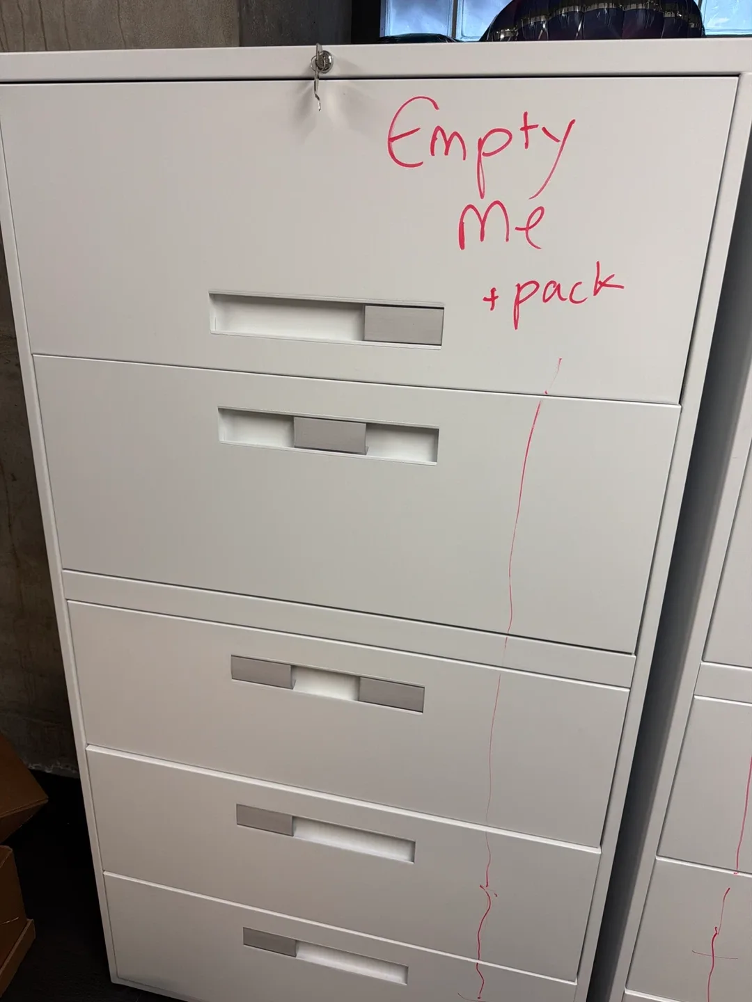 2 Free large White Filing Cabinet metal image indicator(2)