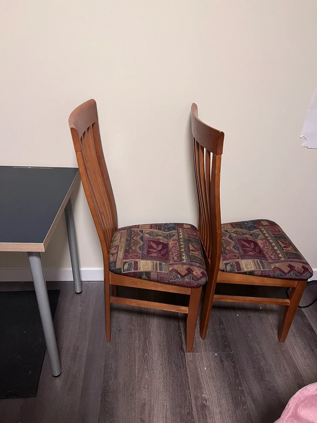 Set of 2 Wooden Dining Chairs