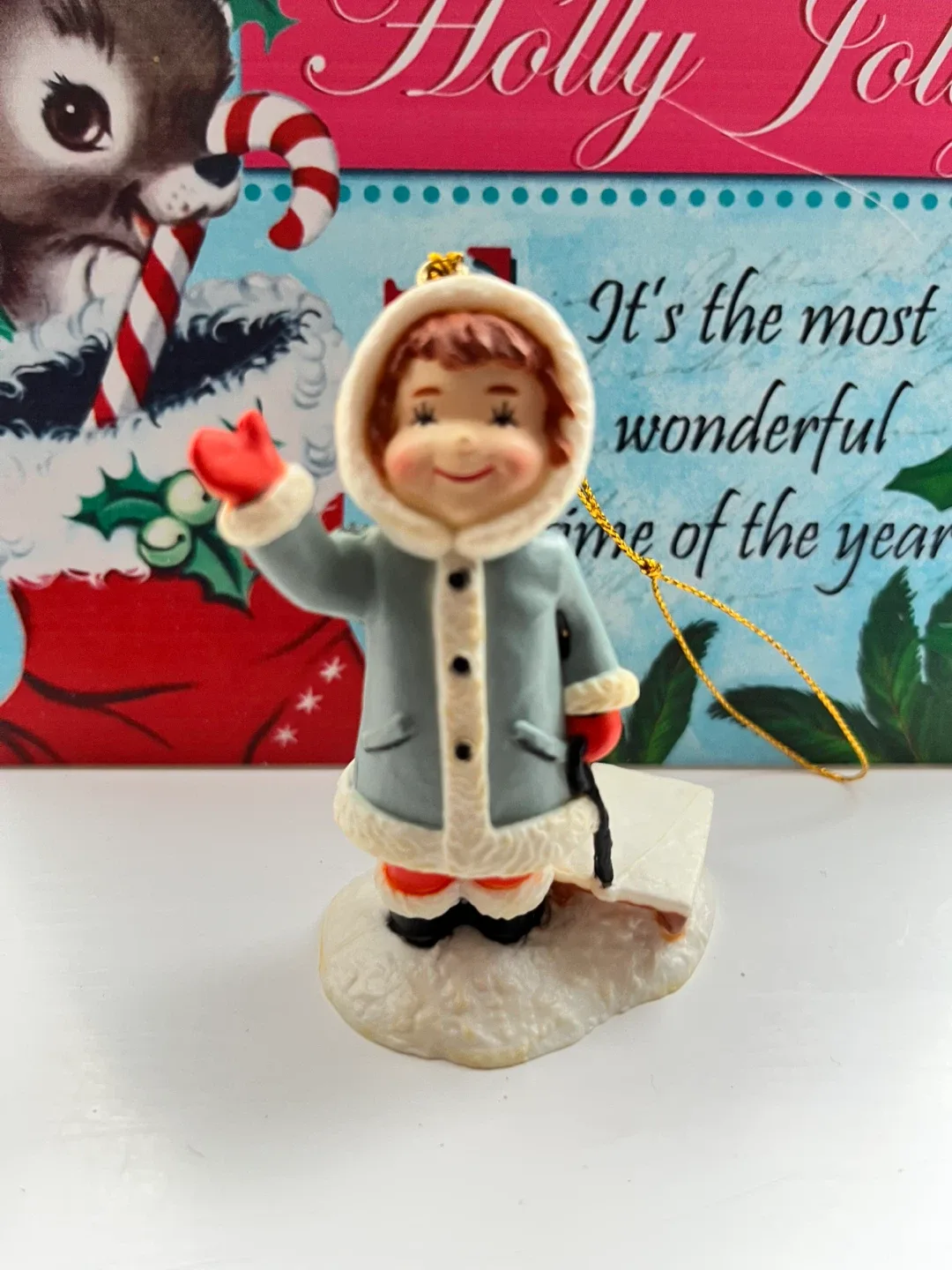 #Cleanout - Christmas Ornament - Girl in Winter Coat