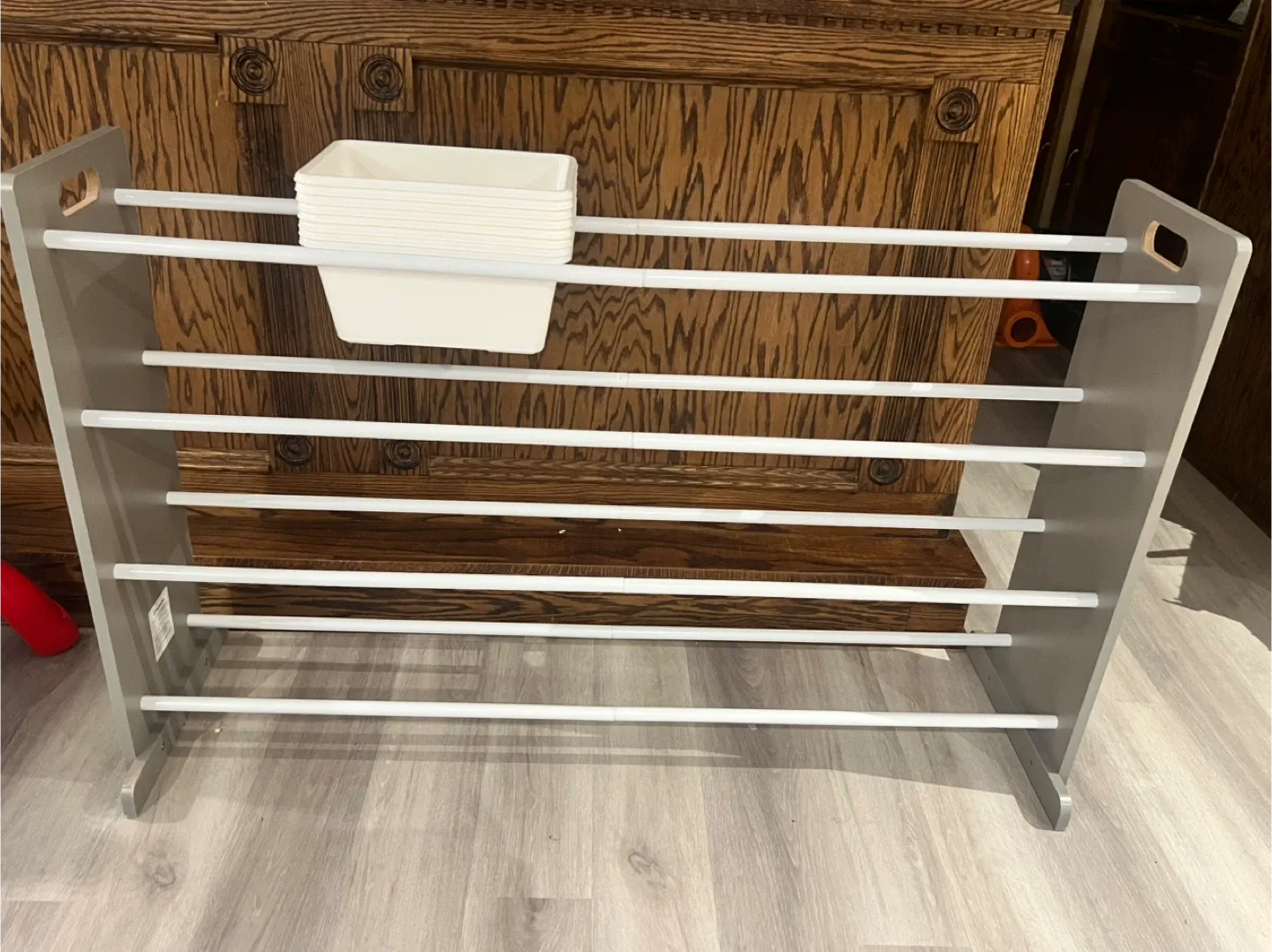 Kids' Book Rack with Storage Bins