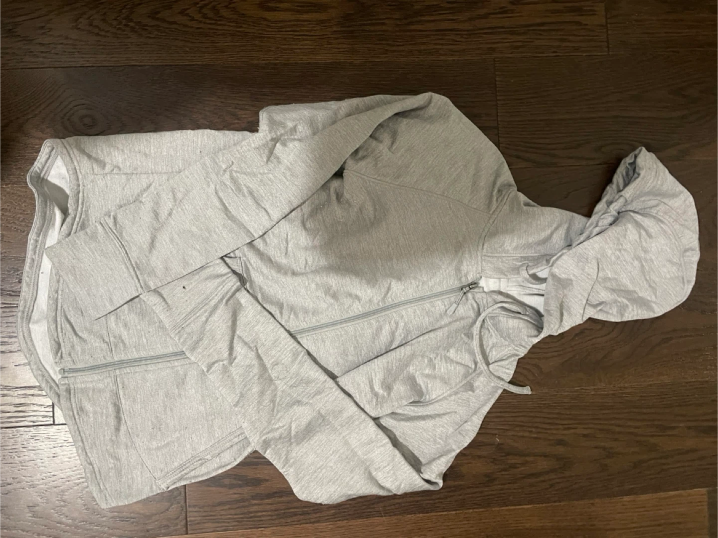 Grey Zip-Up Hoodie