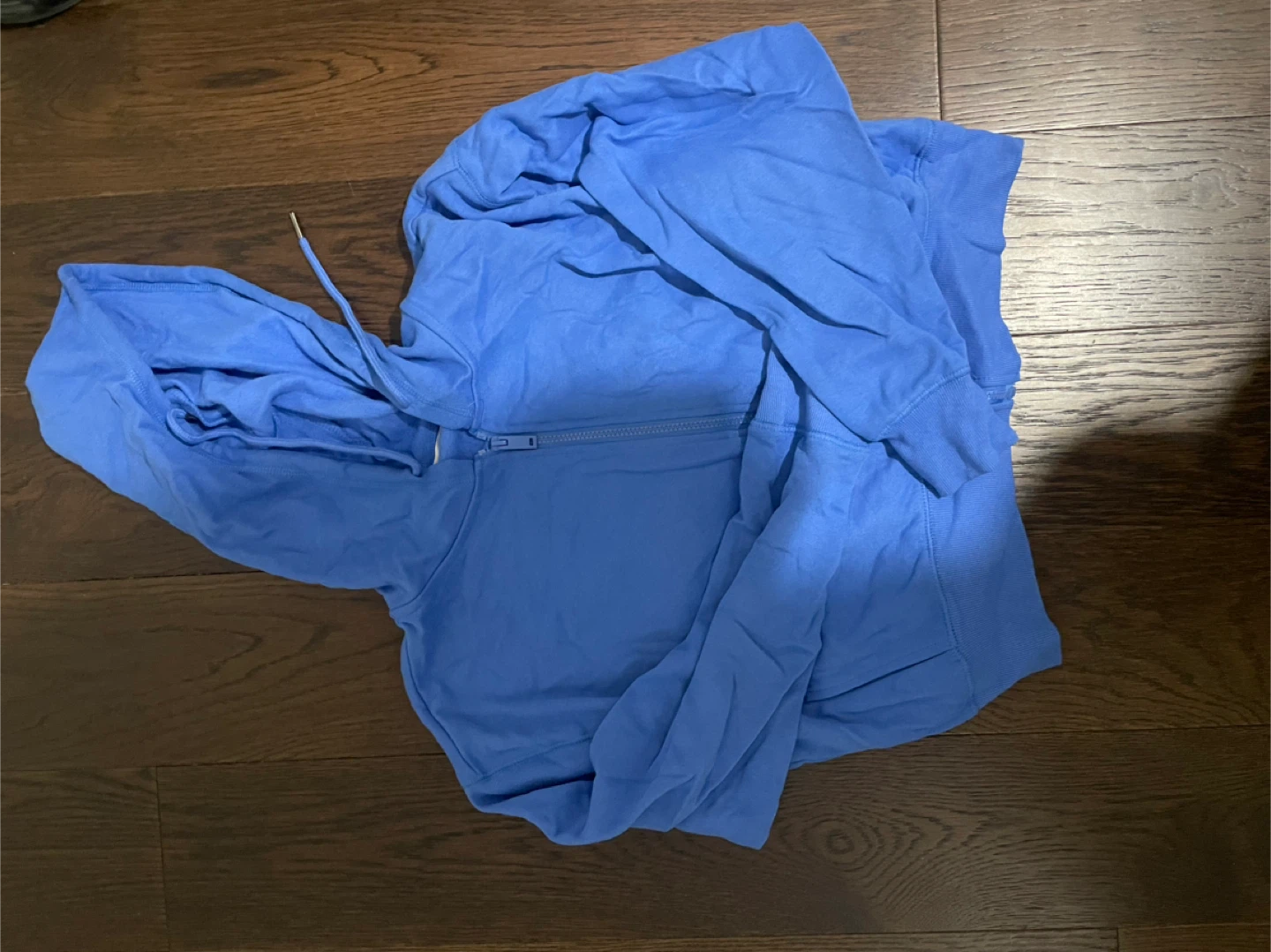 Blue Zip Hoodie