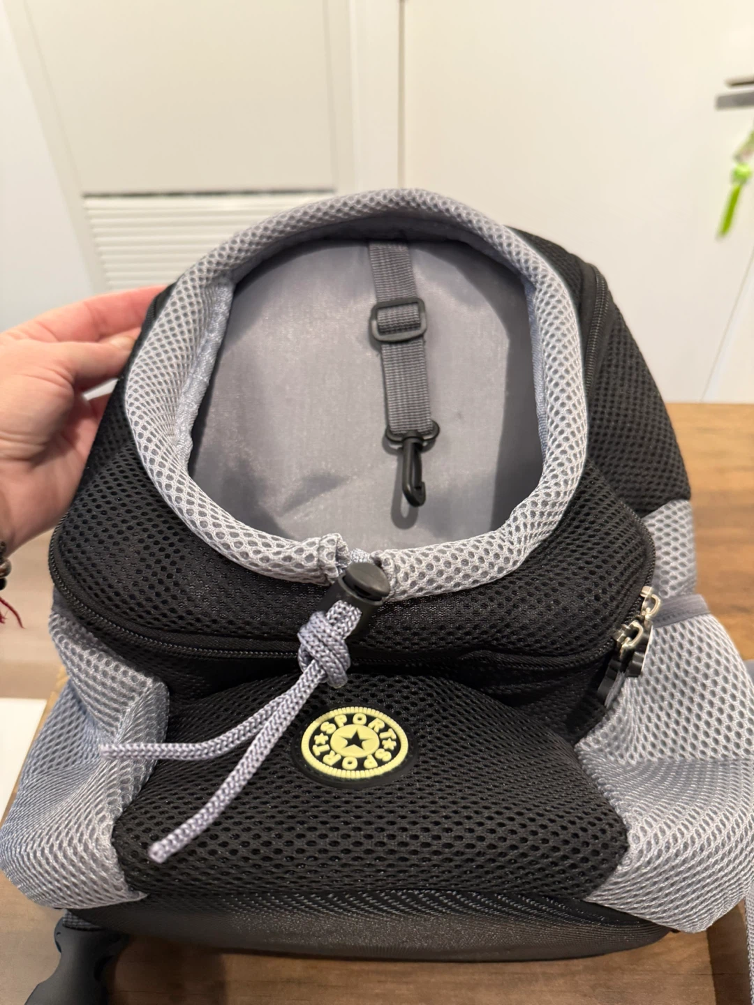 PetAmi Pet Carrier Backpack - Black/Grey - photo 3