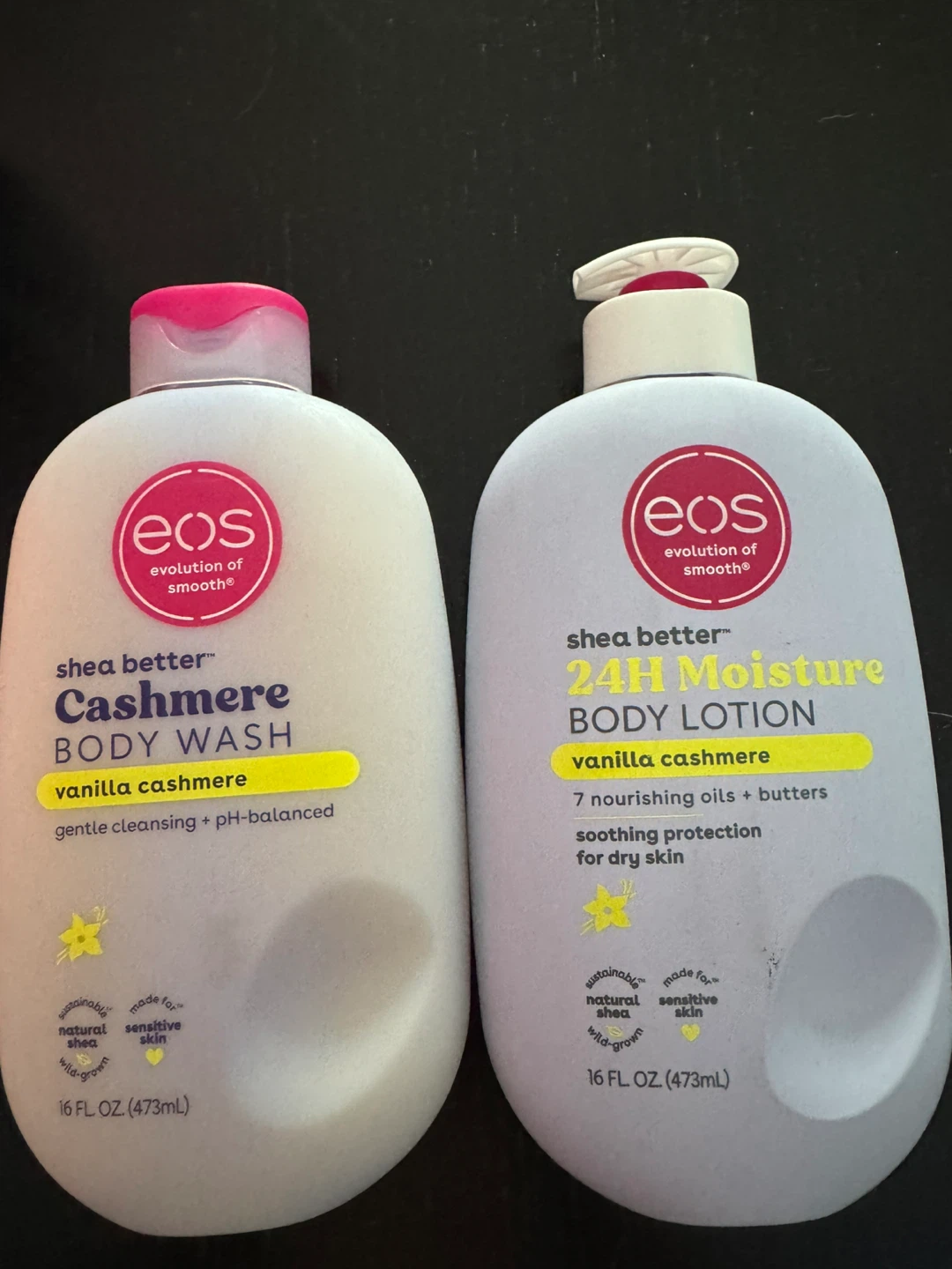 EOS Cashmere Body Wash & 24H Lotion Set