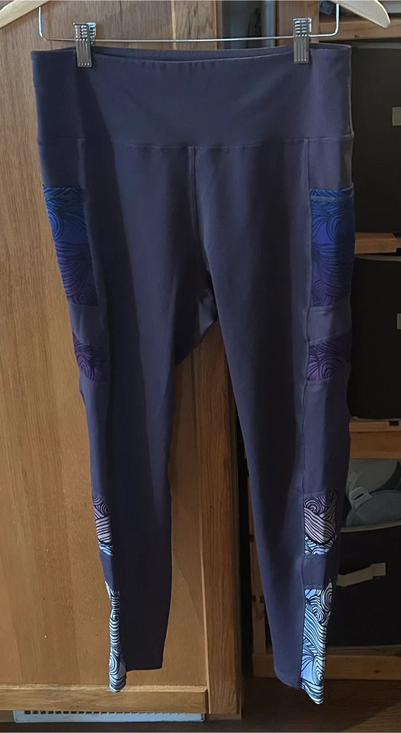 Purple Patterned Leggings