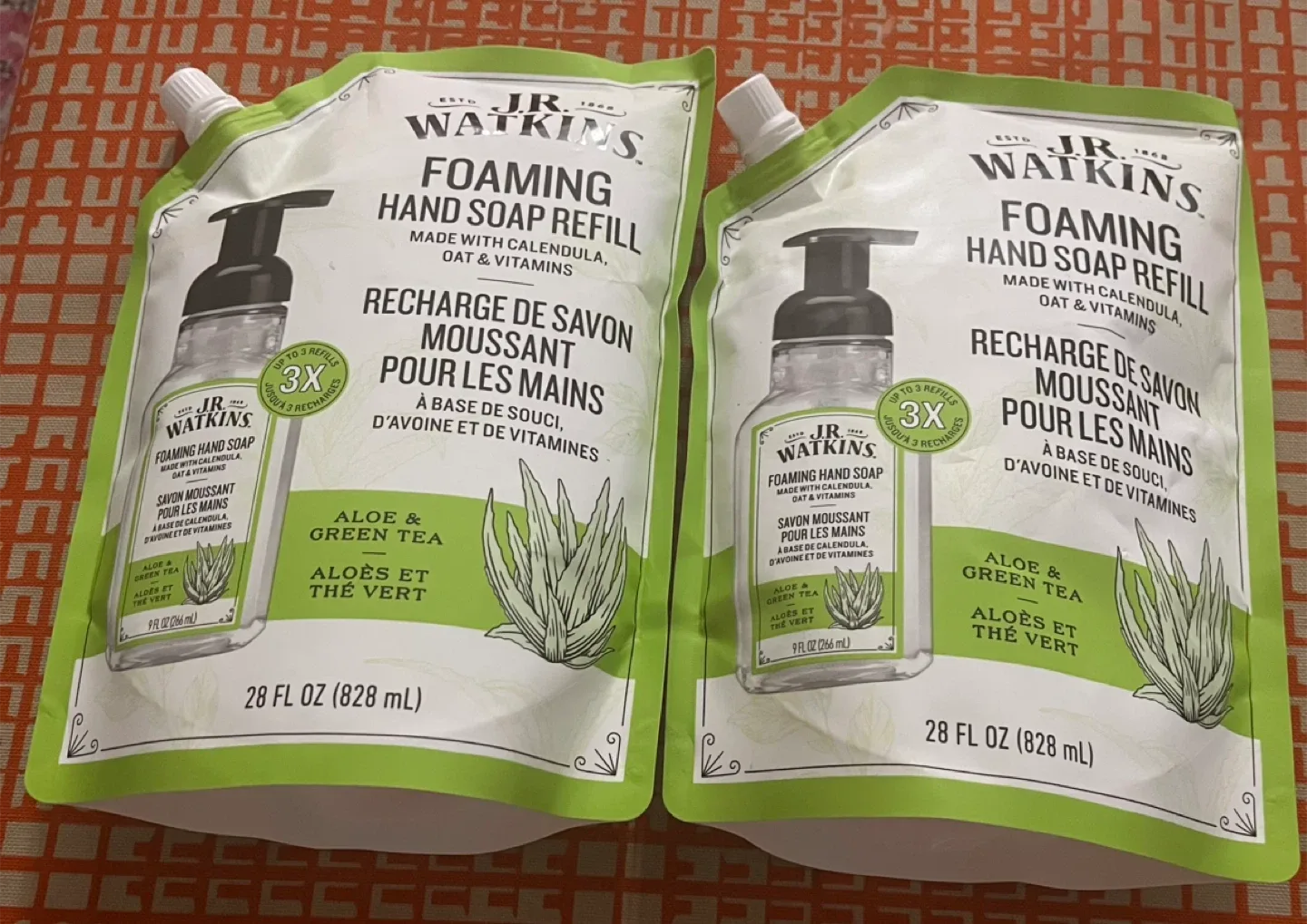J.R. Watkins Foaming Hand Soap Refill (2 x 828ml)