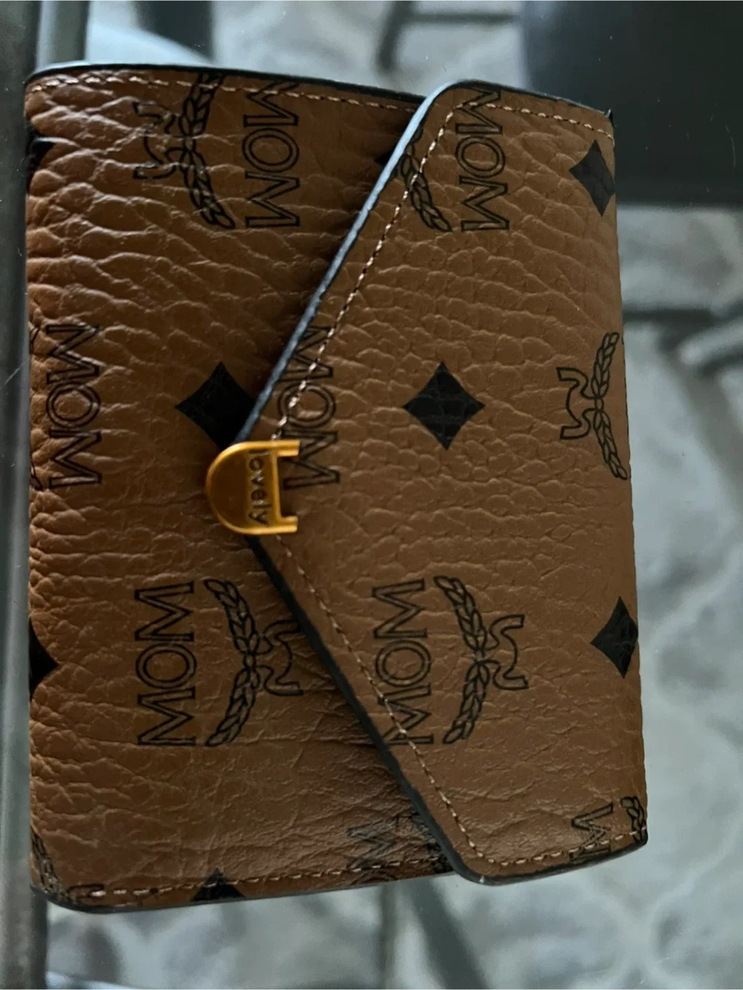 MCM Visetos Leather Trifold Wallet image indicator(5)