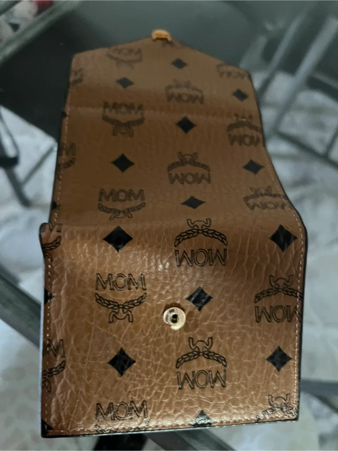 MCM Visetos Leather Trifold Wallet image indicator(2)