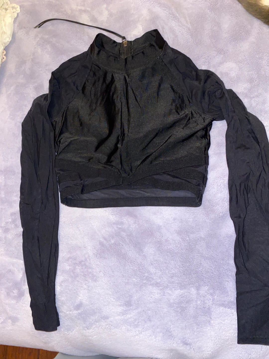 Forever 21 Black Long Sleeve Swim Top - Size S