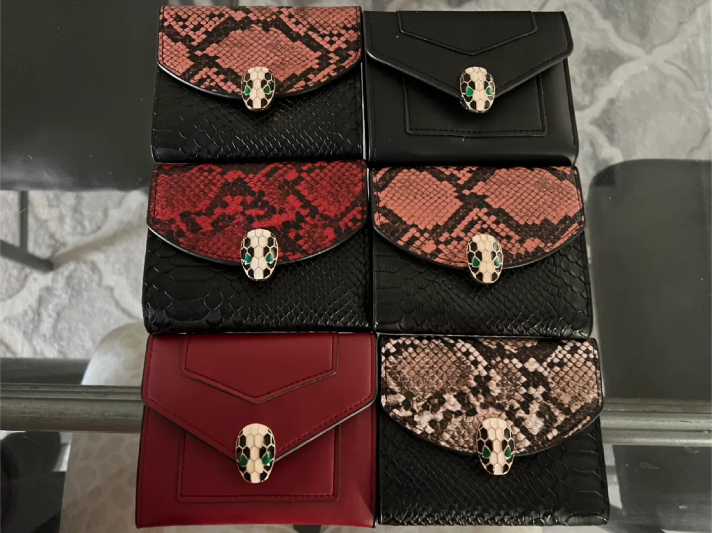 Bulgari Style Wallets Snakes $30 each