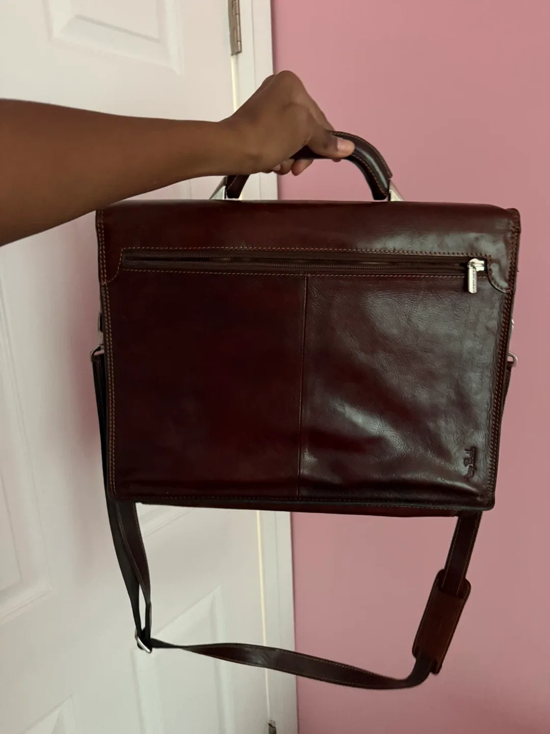 Brown Tony Perotti Briefcase image indicator(3)