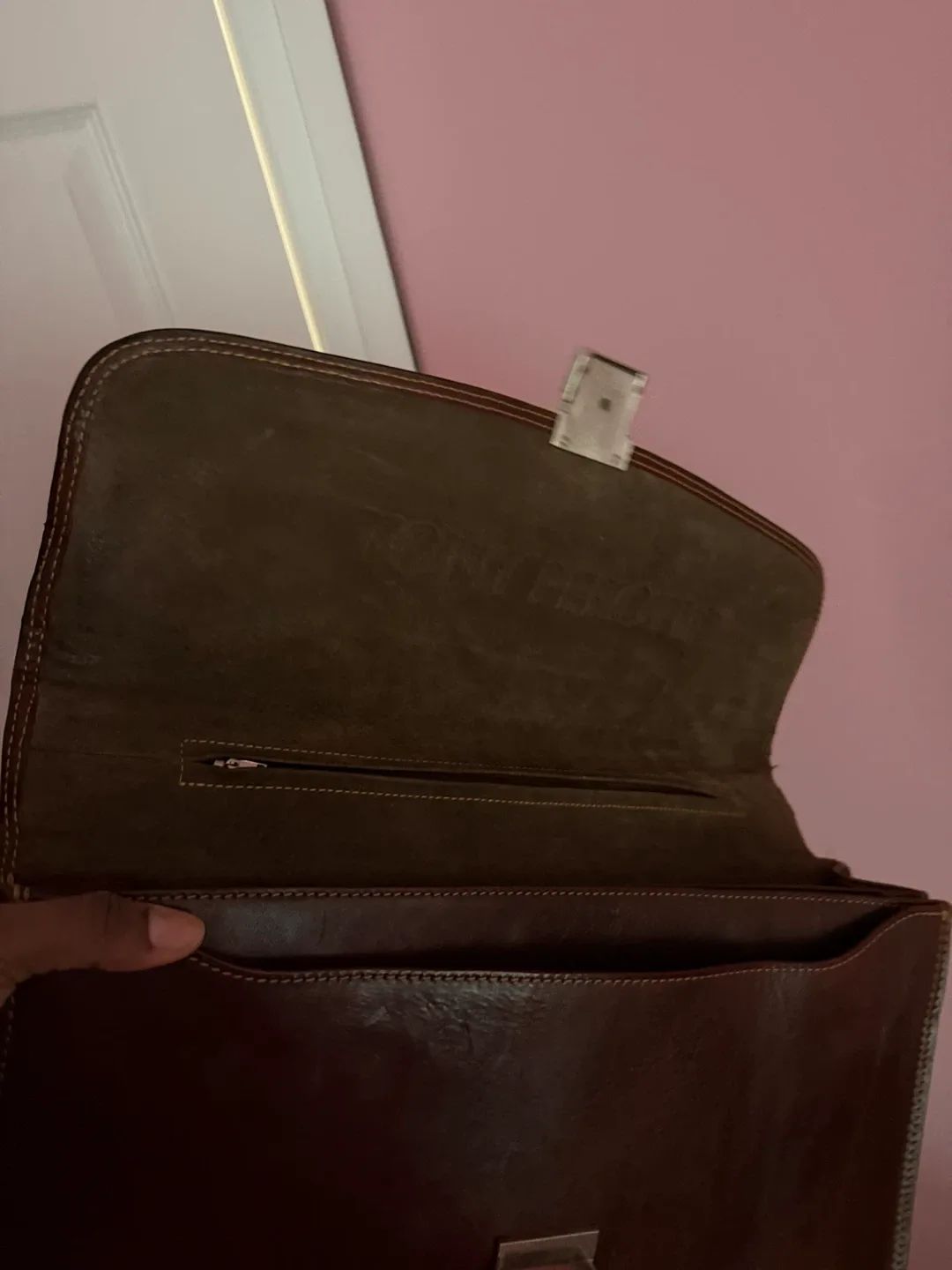 Brown Tony Perotti Briefcase image indicator(10)