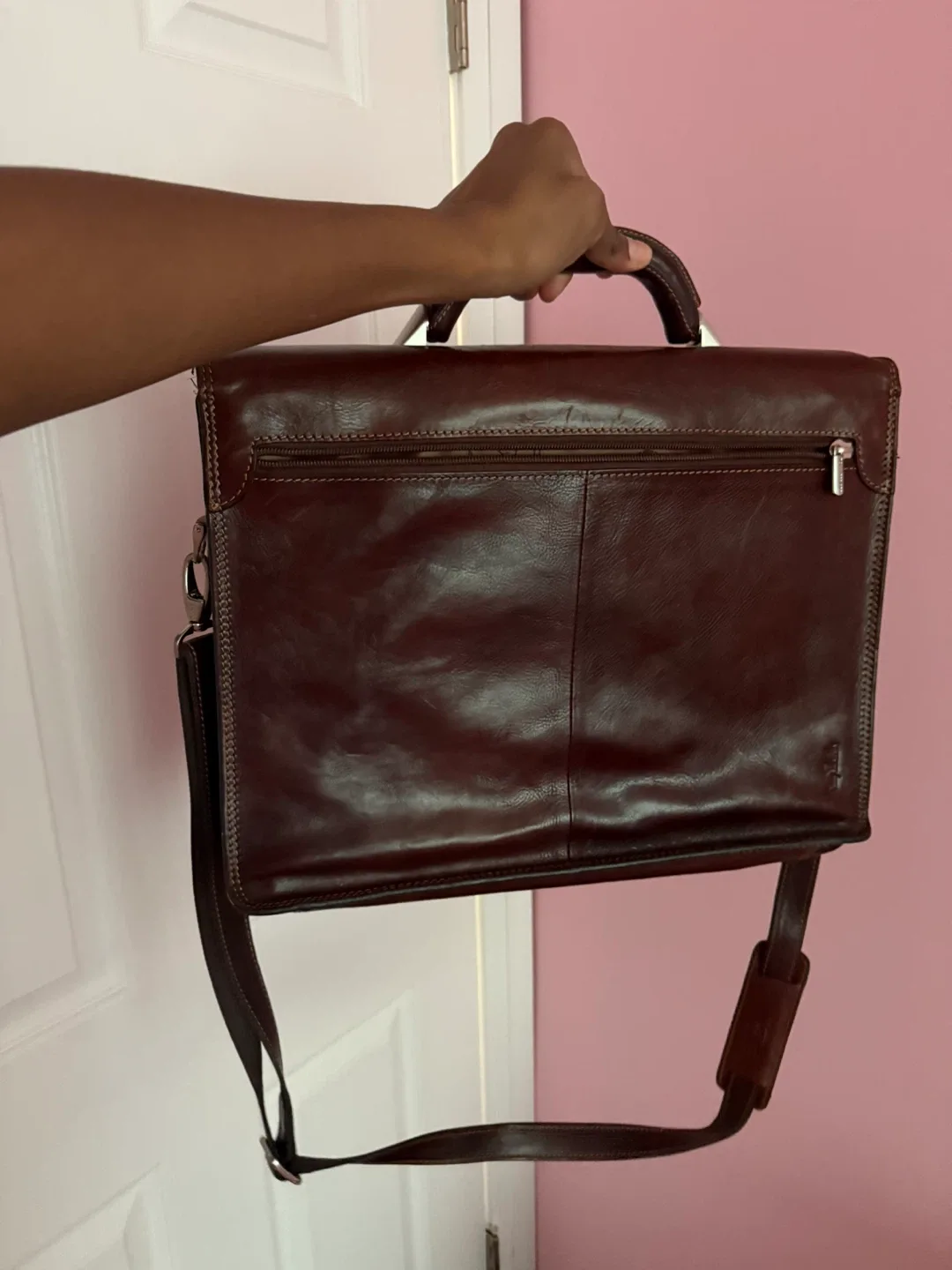 Brown Tony Perotti Briefcase image indicator(7)