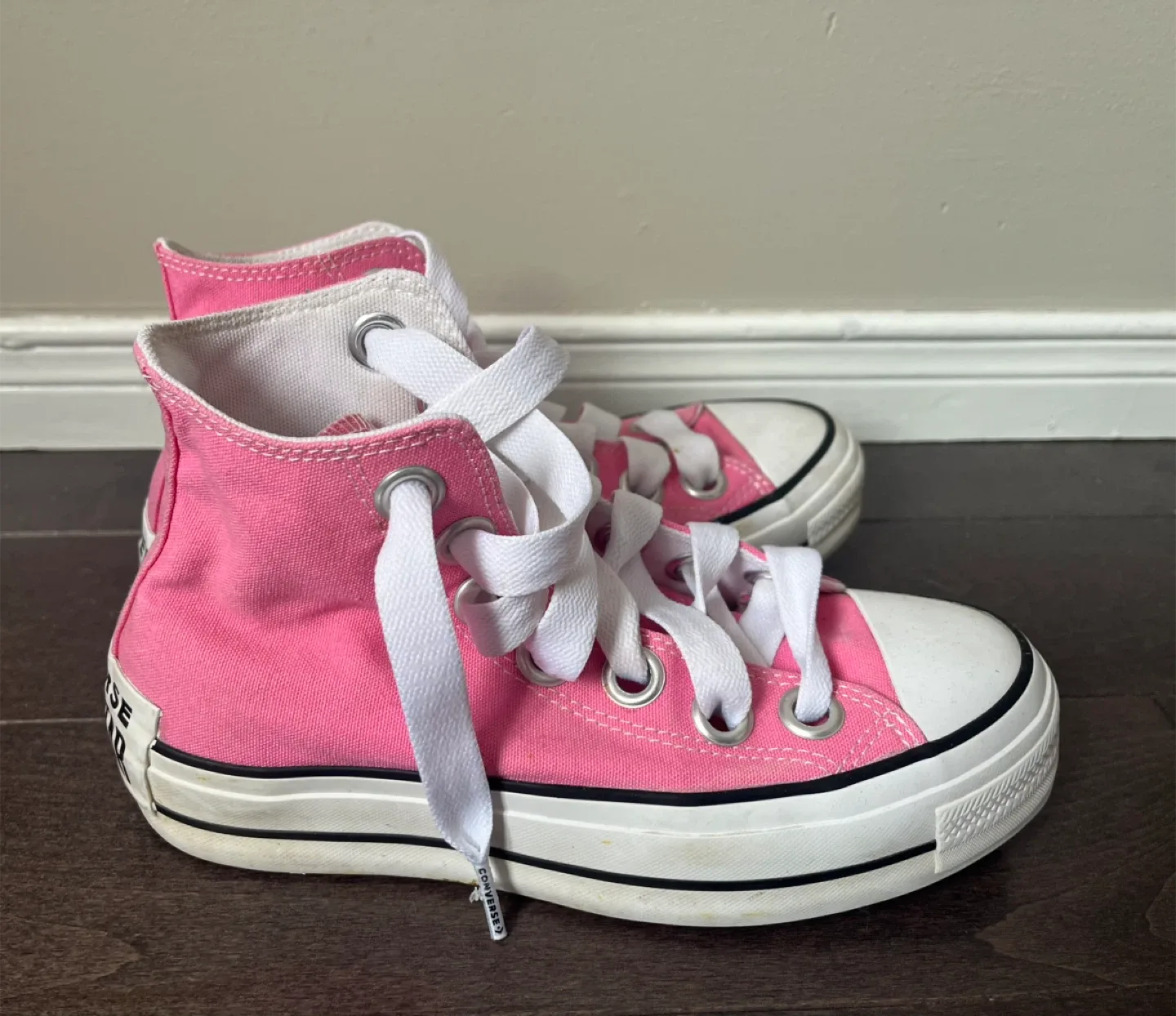 Converse All Star High Top - Pink, Size 7 image indicator(2)