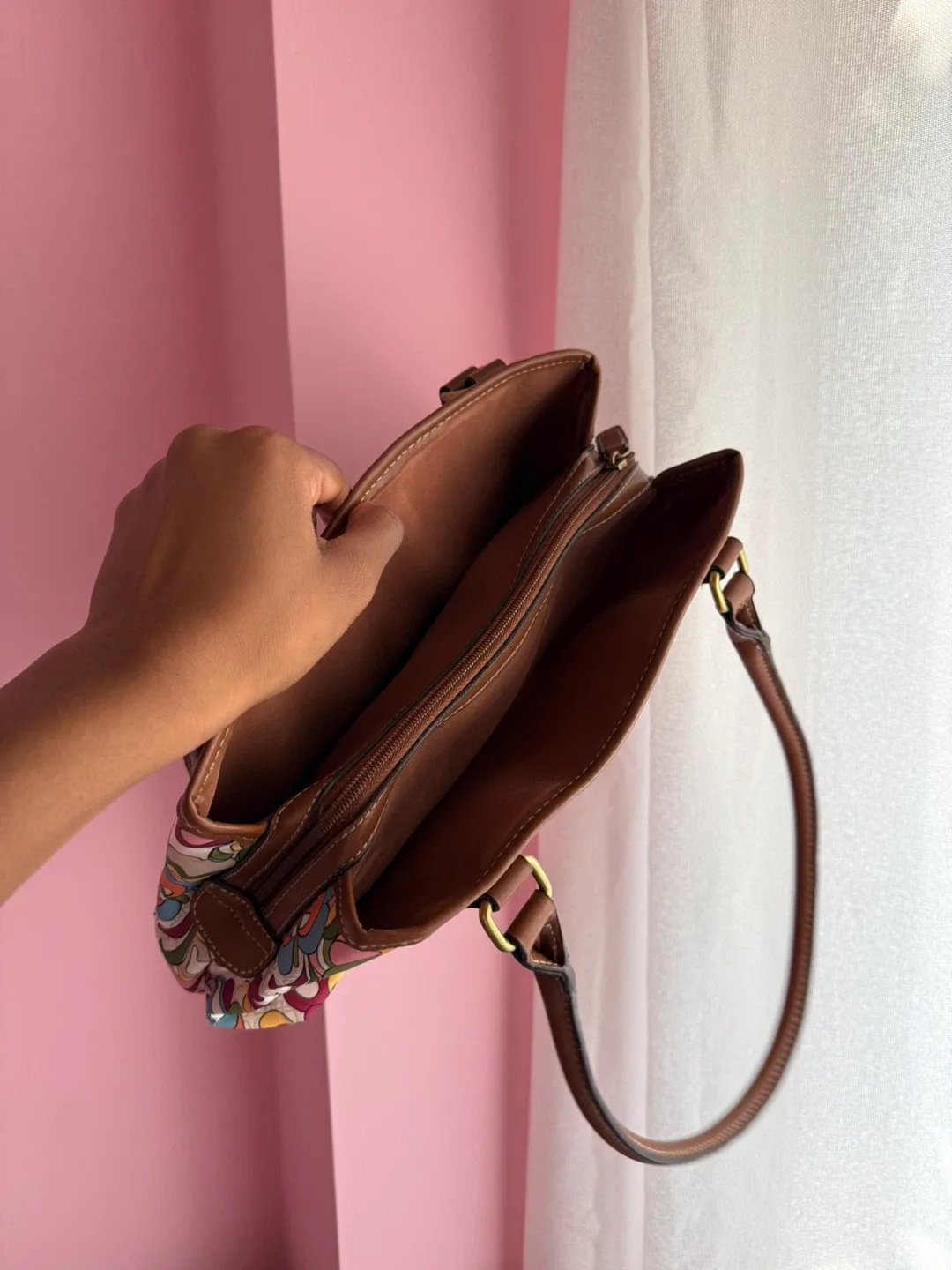 Multicoloured Pattern Handbag image indicator(5)