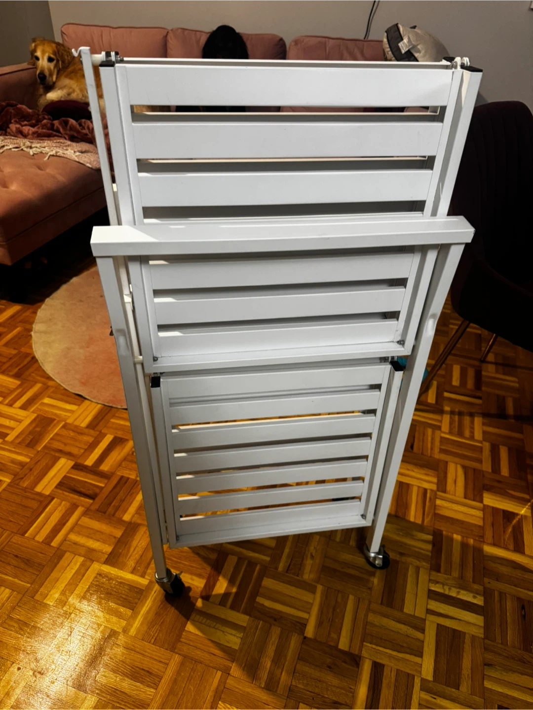 Rolling Kitchen Cart - White - photo 4