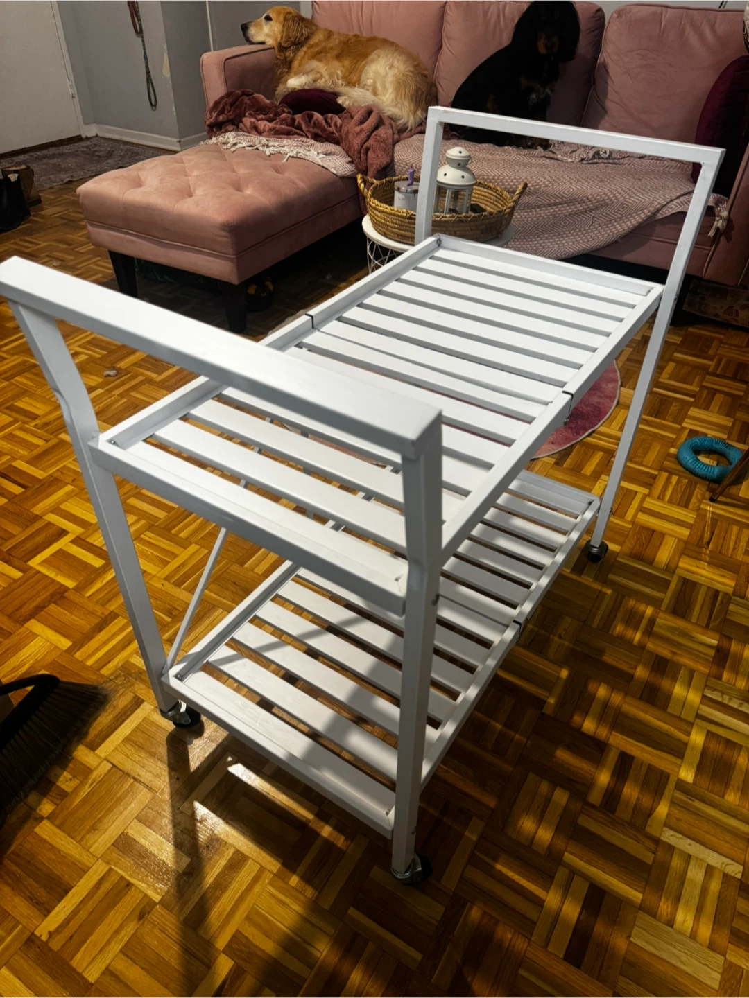 Rolling Kitchen Cart - White - photo 2