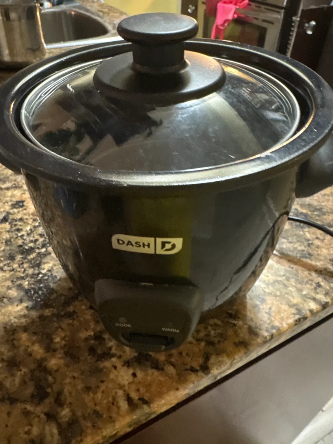 #’cleanout’ Dash Mini rice  Cooker - Black image indicator(3)