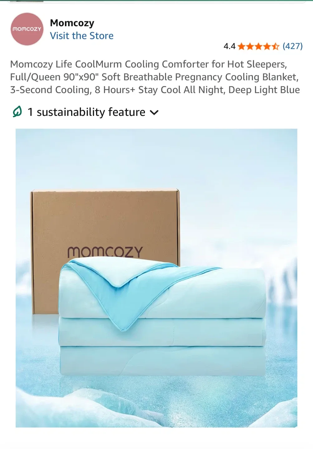 Brand New! Momcozy Cooling Comforter - Full/Queen
