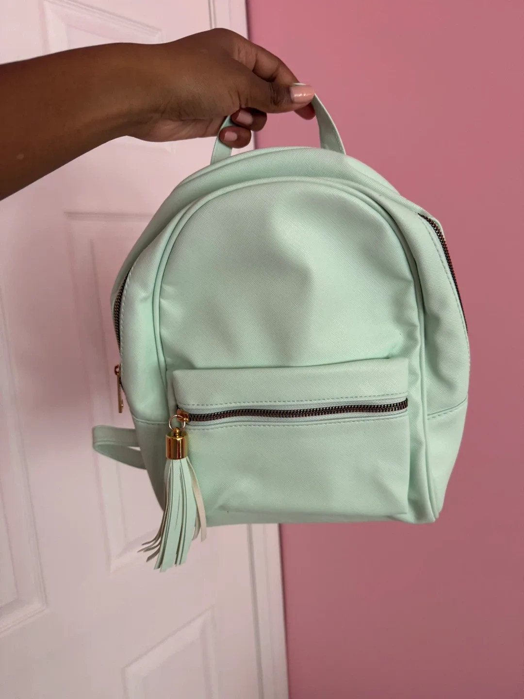 Mint Green Mini Backpack
