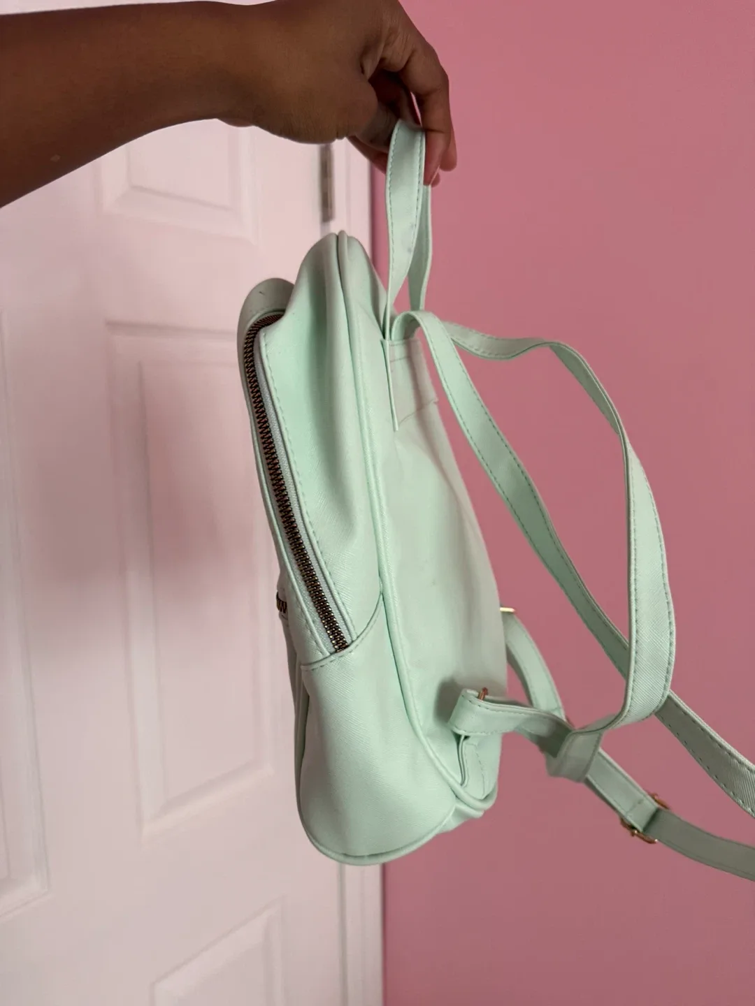 Mint Green Mini Backpack image indicator(4)