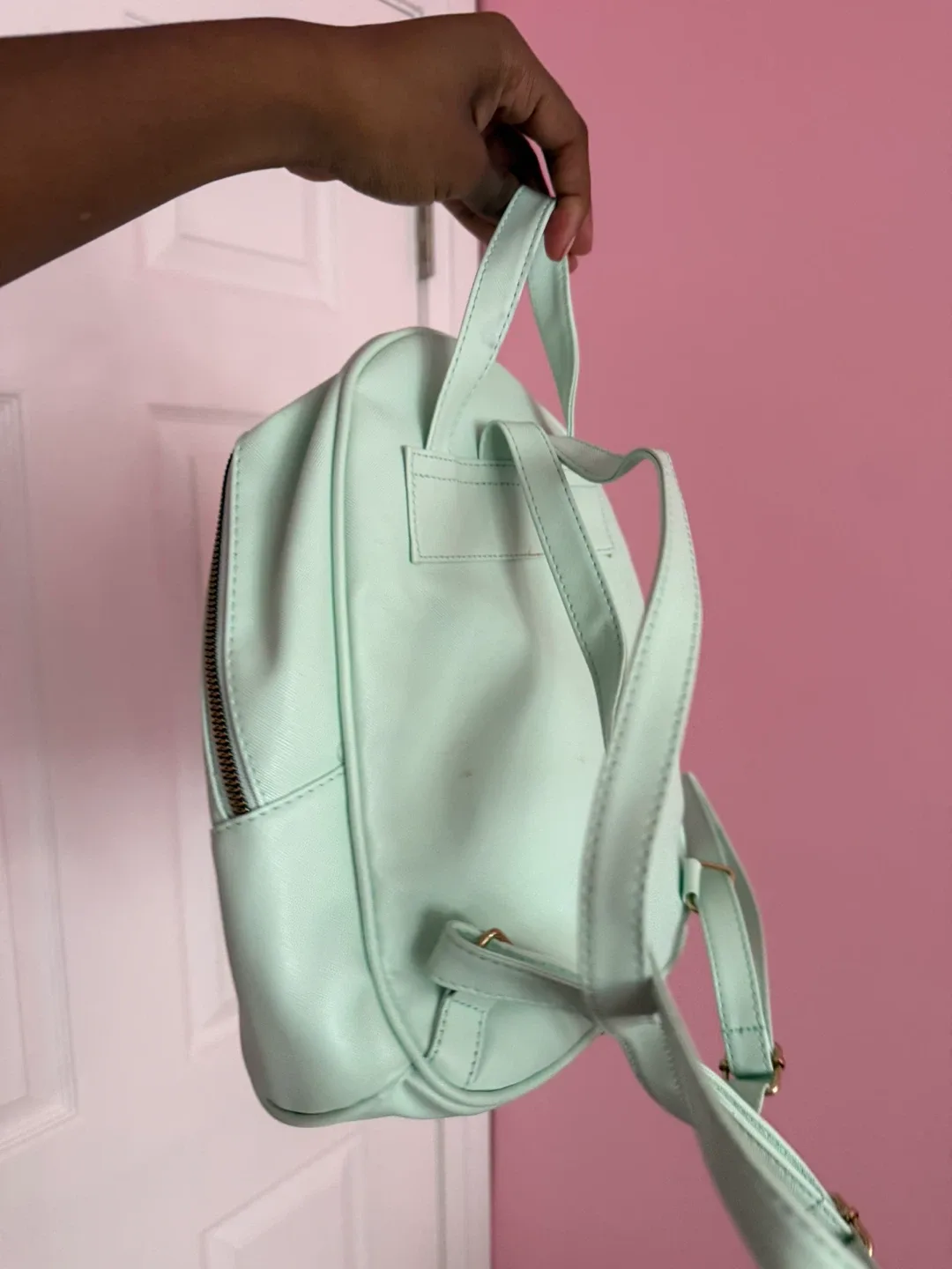 Mint Green Mini Backpack image indicator(3)
