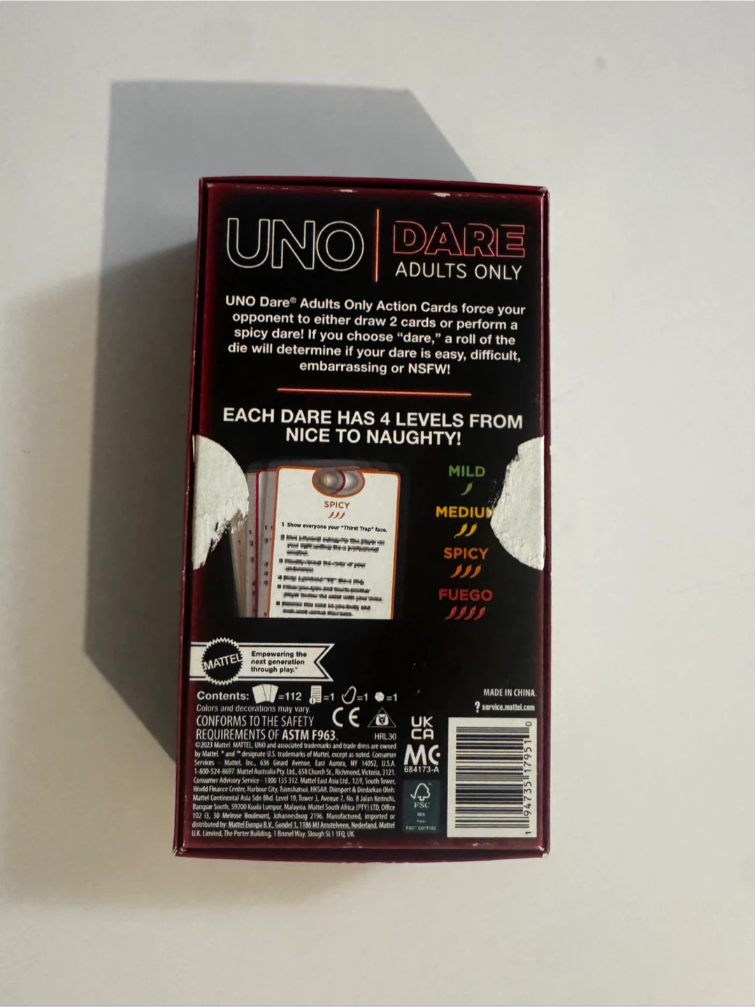 UNO Dare Adults Only Card Game - photo 2