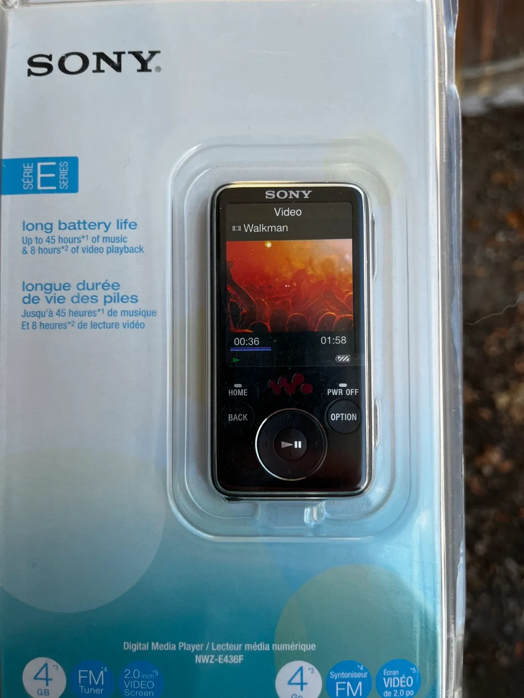 Sony Walkman NWZ-E436F Digital Media Player - Black