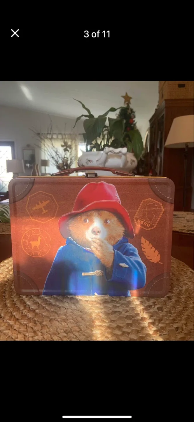 New Paddington Bear TinLunch box•suitcase