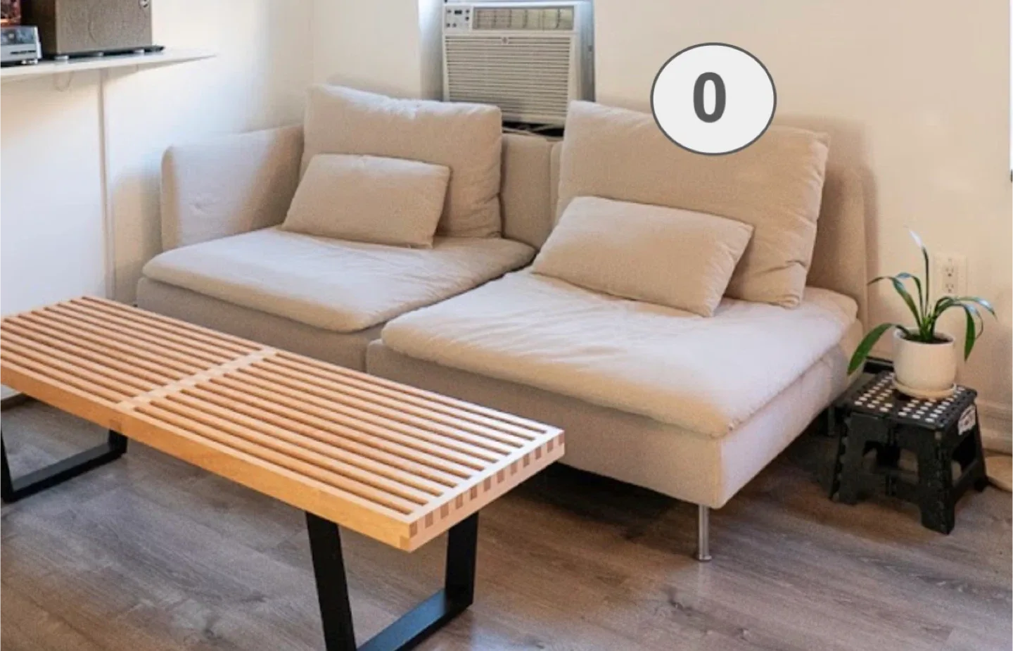 IKEA SÖDERHAMN Sofa, Fridtuna light beige image indicator(2)